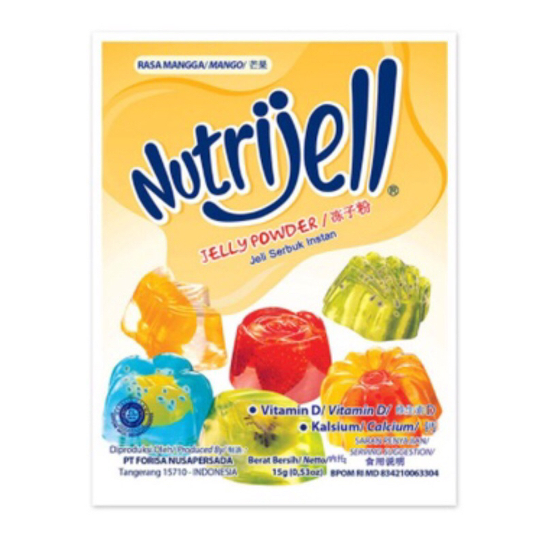 

Nutrijel Nutrijell Mangga 15gram 15 gram