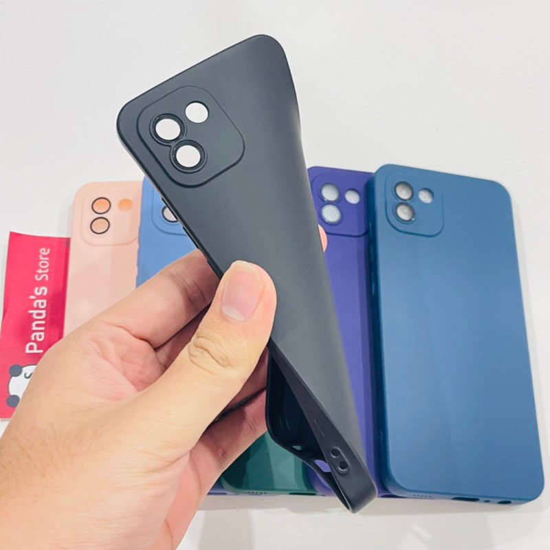 Case Samsung A03 Lenspro Makaron Full Color Softcase Pro Lensa