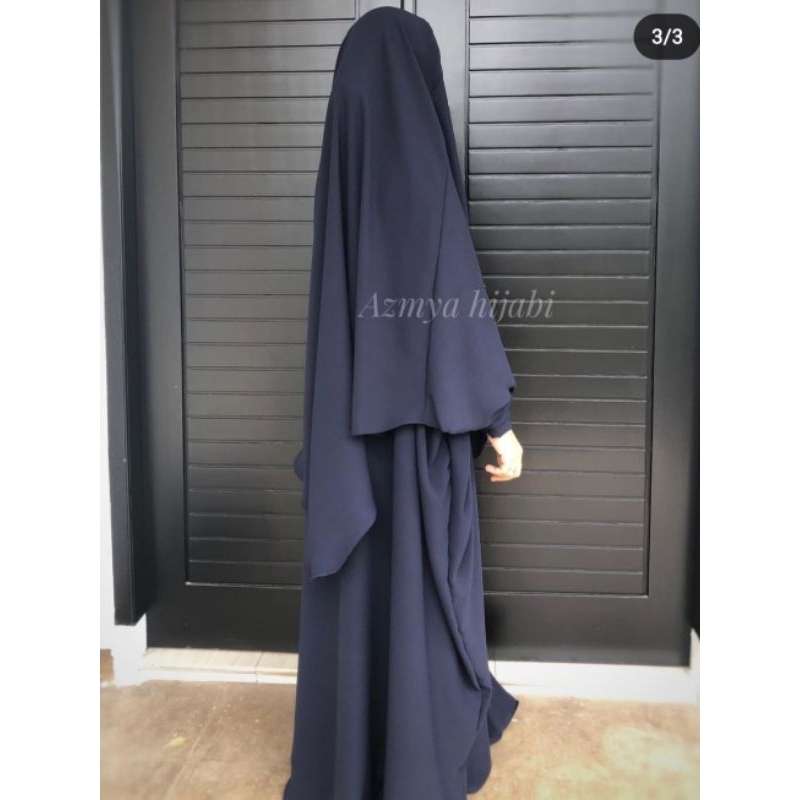 preloved satu set abaya nuha dan FK by azmya hijabi