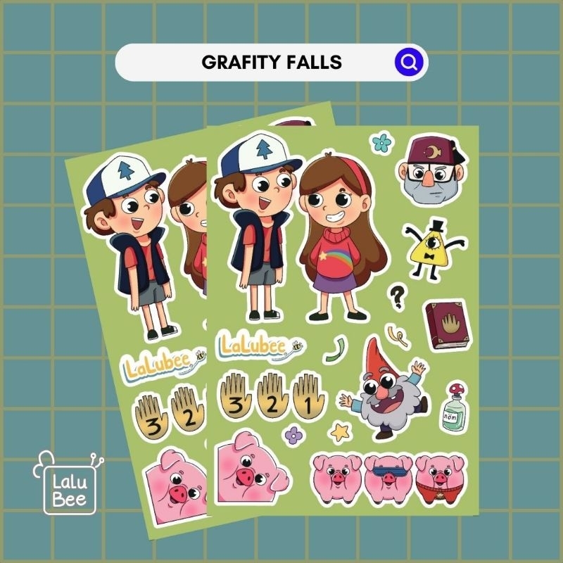 

gravity falls stiker sheet A6