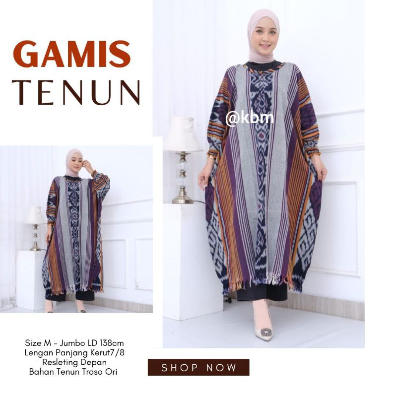 couple gamis tenun ori tenun troso gamis tenun dan kemeja koko tenun