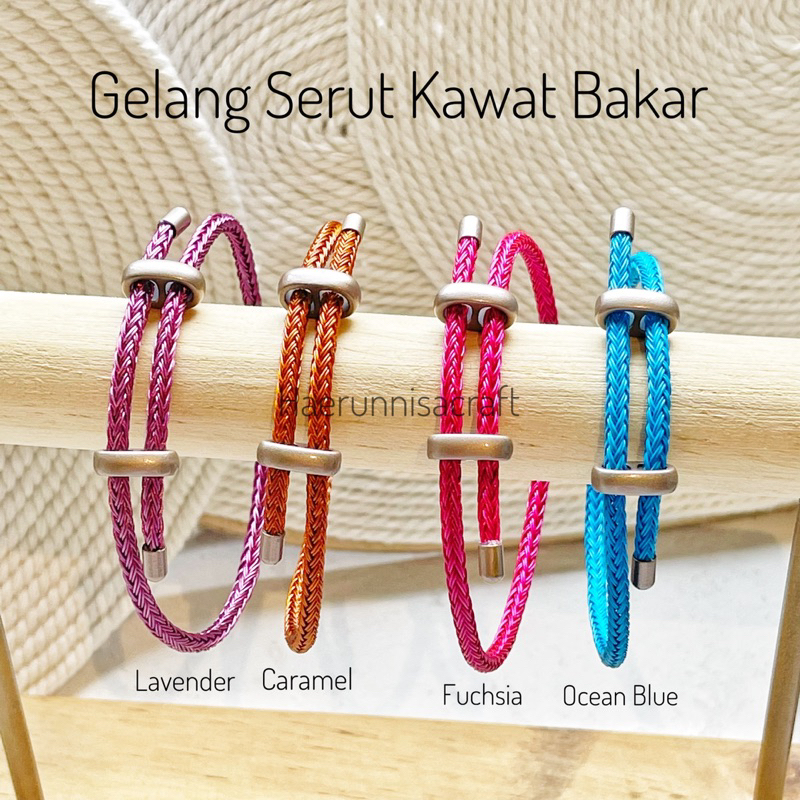 Gelang Kawat Bakar Waterproof Anti Air Tali Serut Hongkong