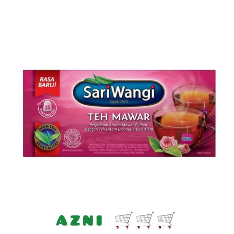 

SariWangi Teh Celup Mawar 25 Kantung Celup
