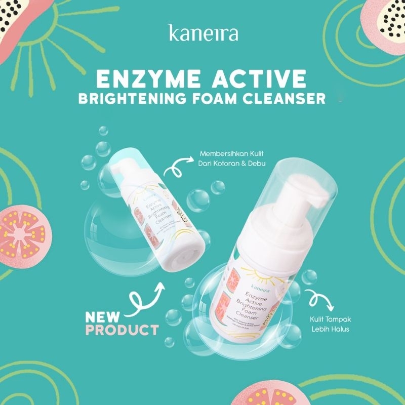 Kaneira Enzym Active Foam Cleanser 100 ml  - Face Wash - Sabun Wajah - Cleanser Facial Wash