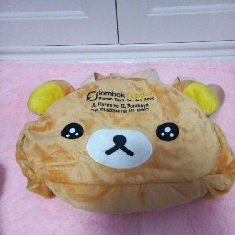 preloved tas boneka bear RS lombok.kondisi baru