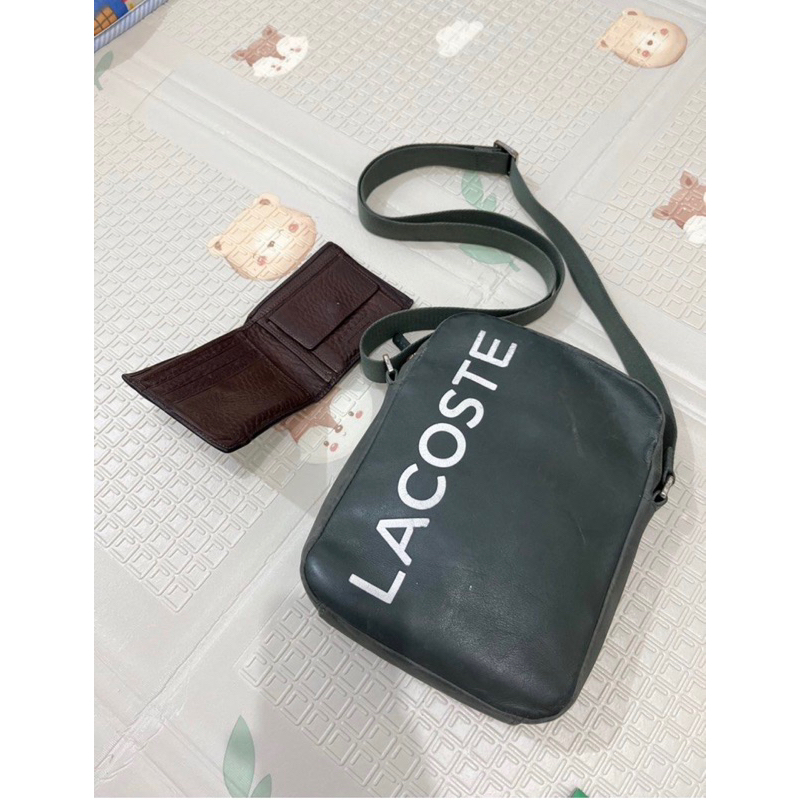 lacoste sling bag man preloved