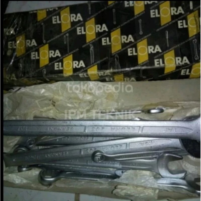 Kunci Ring Pas Kombinasi ELORA set 12 pcs Type inch Combination Wrecnh