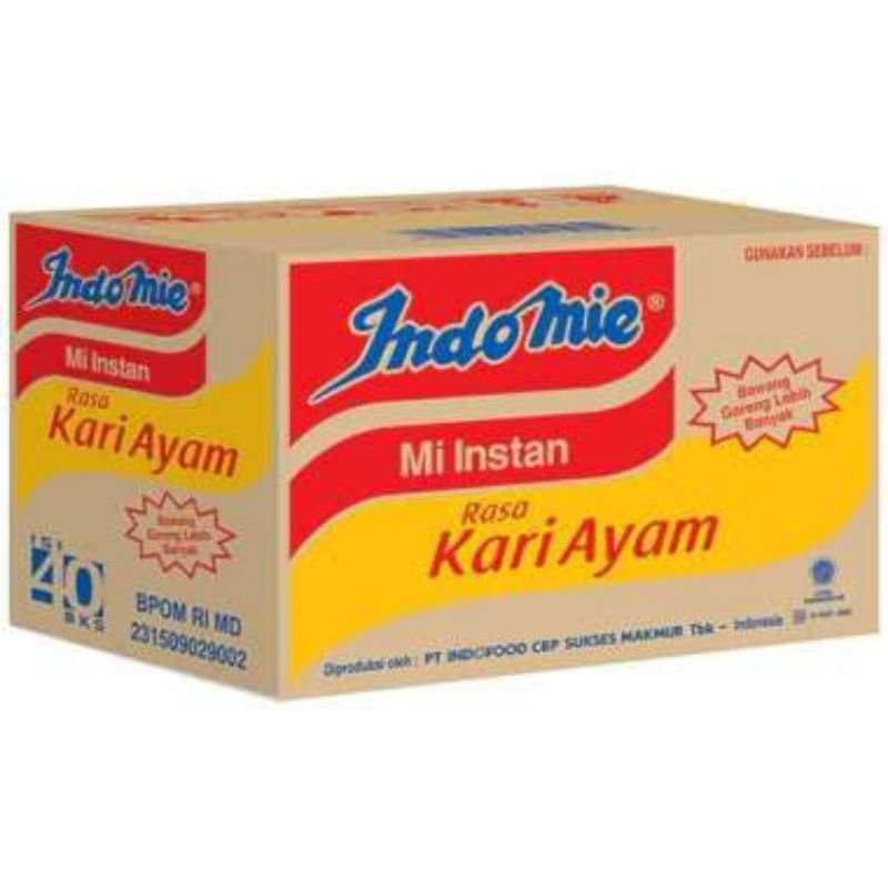 

indomie kari ayam 1 dus