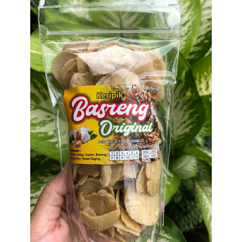 

Keripik Basreng rasa Original / Bawang Putih