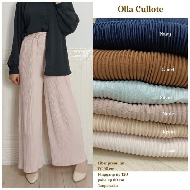 OLLA KULOT PLISKET REMPEL KECIL PREMIUM