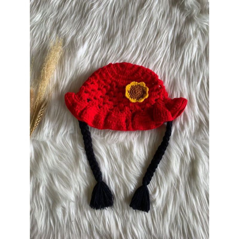 TOPI KUPLUK WIG ANAK BAYI RENDA KEPANG RAMBUT