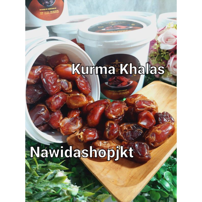 Kurma Khalas Ember merk Al Saad 800gr Kurma Enak Empuk Expired 2024