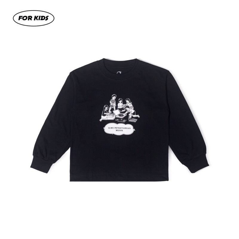 Kamengskids - Ilmu Musik Black Long Sleeve Tee