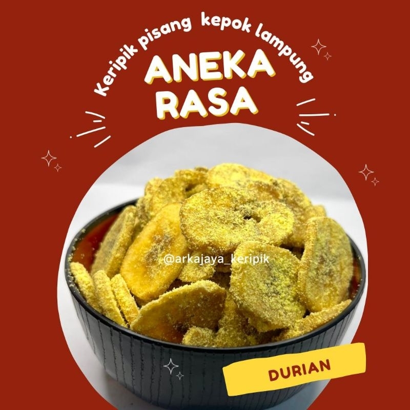 1 kg keripik pisang coklat & aneka rasa khas Lampung (irisan koin)