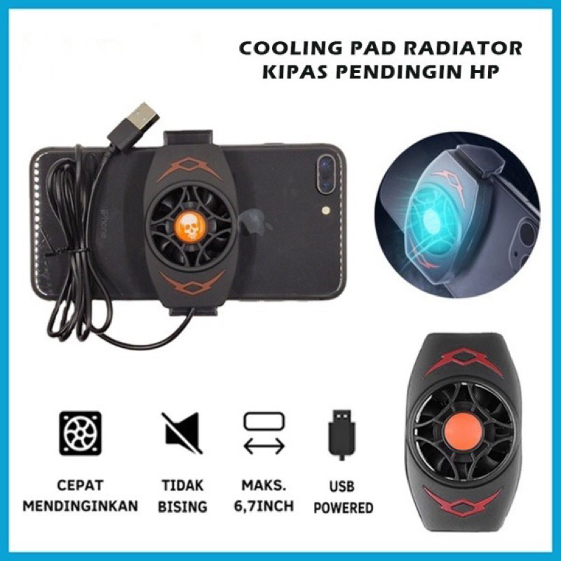 Kipas Pendingin HP/ Cooling pad cooler handphone/ Cooling pad HP pendingin