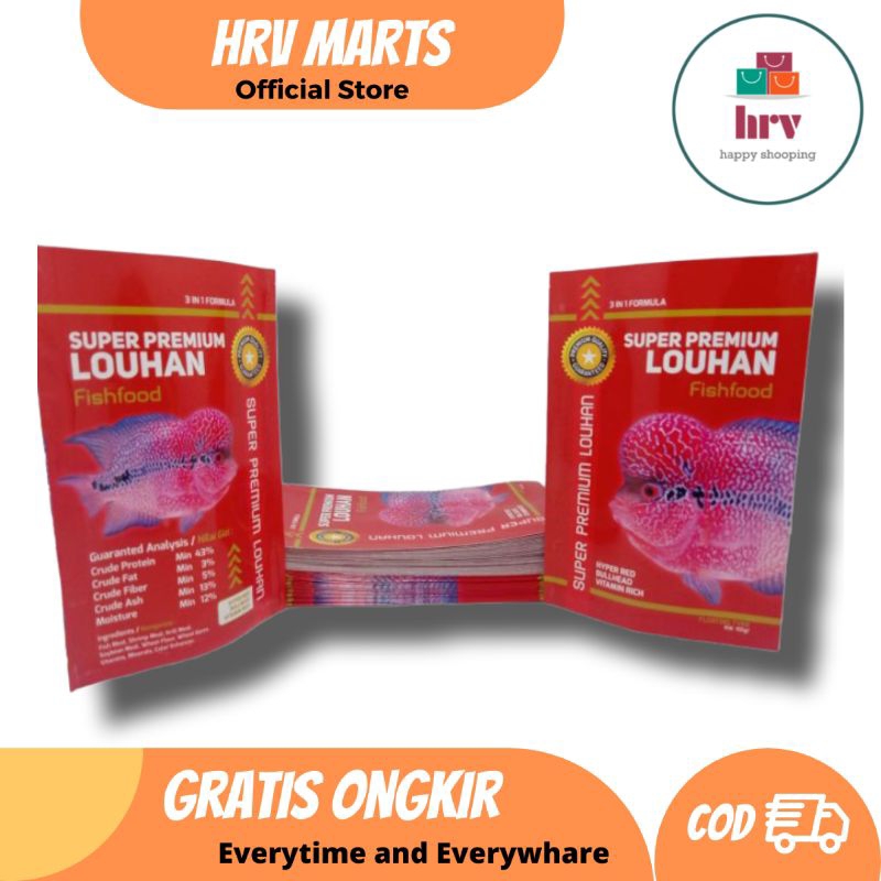 Pakan Pelet Pellet Ikan Predator Louhan Lohan 100 Gram