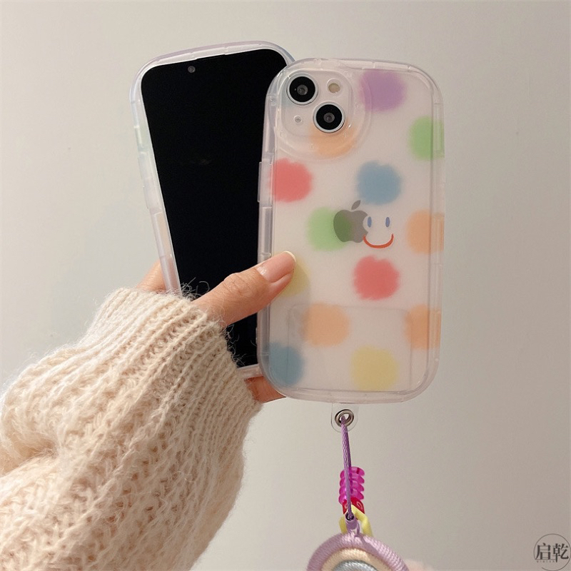 Rainbow Pom Pom Softcase Casing Case HP Lucu iphone XS XS Max XR 11 Pro Max 12 Pro Max 13 Pro Max 14 Pro Max