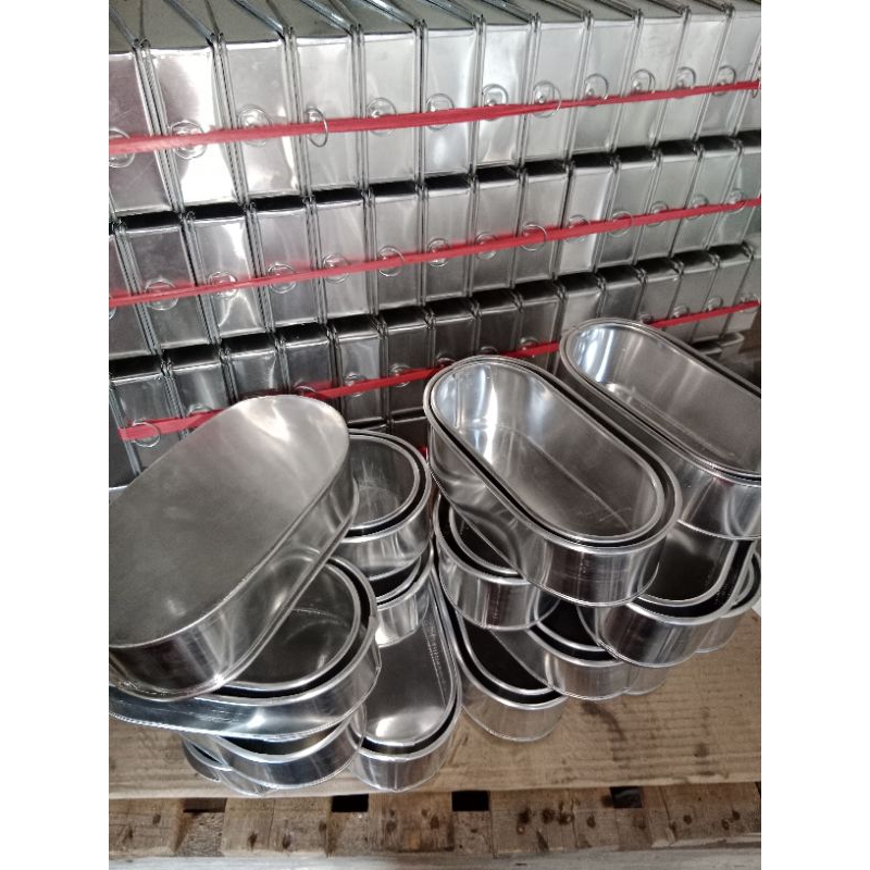 Loyang Oval Chesee cake loyang kue oval aluminium 20x10x6 18x8x6 tinggi 6