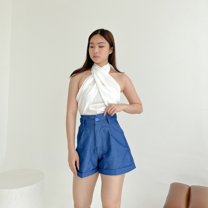 Cole Denim Shorts / Celana Pendek Denim Wanita / Casual Korean Pants