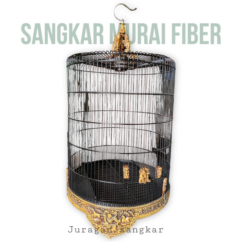 SANGKAR KANDANG MURAI FIBER UKIR