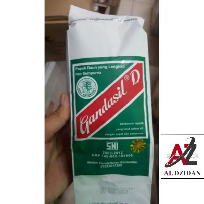 PUPUK DAUN GANDASIL D. ISI KEMASAN 500 GRM.  PUPUK PENYUBUR DAUN.