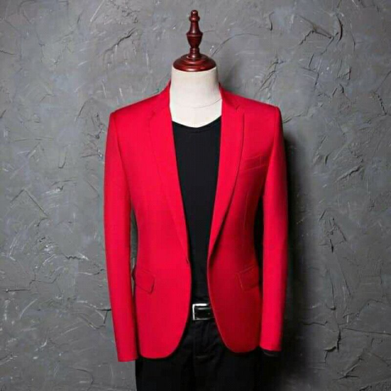 VIRAL  JAS PESULAP MERAH, Jas Casual, Jas pria, Jas non formal, Jas santai, Jas keren, Blazer Pesula