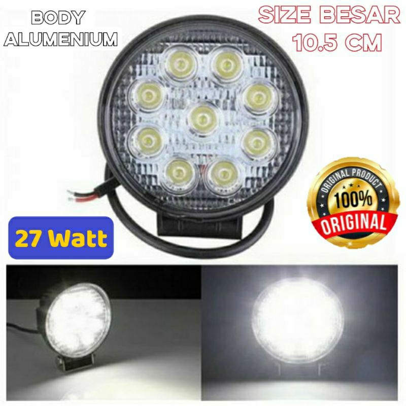 Lampu tembak sorot LED super terang ORIGINAL fokus mobil motor