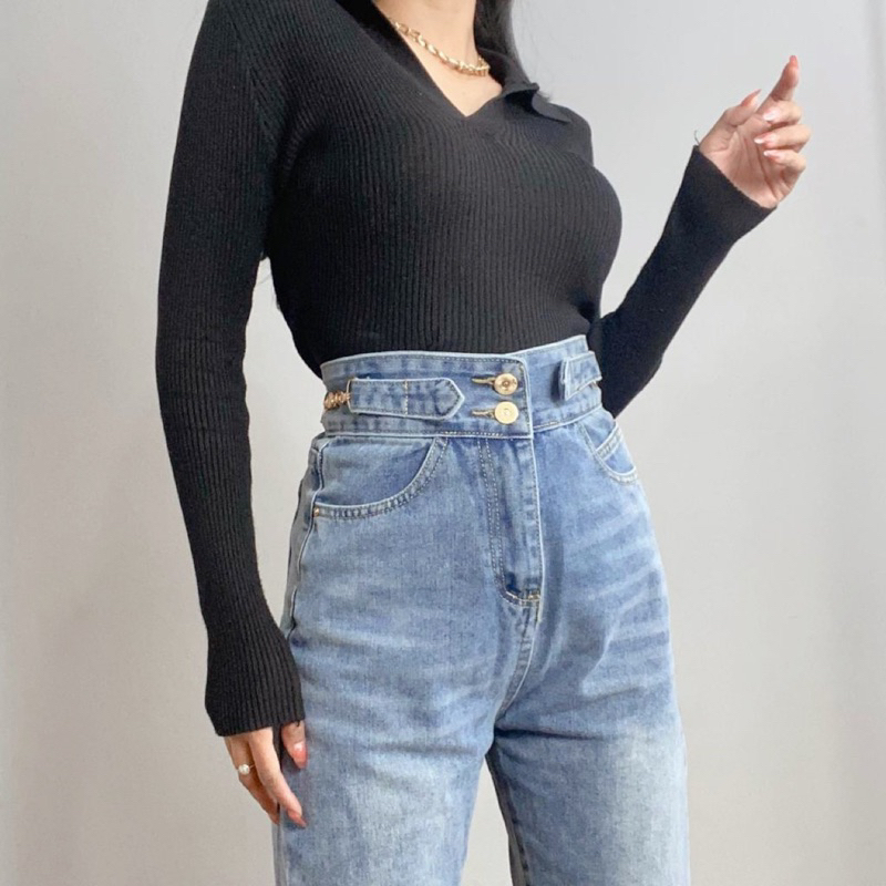 [LUXE.DLABEL] - Jeans 108 | Celana Panjang Highwaist Wanita Jeans Import Premium Quality Jeans Wanita Polos Ripped Jeans Highwaist Jeans Wanita Bangkok Skinny Jeans Highwaist Baggy Jeans Wideleg Jeans Kulot jeans Boyfriend Jeans Wanita Kargo Jeans BKK