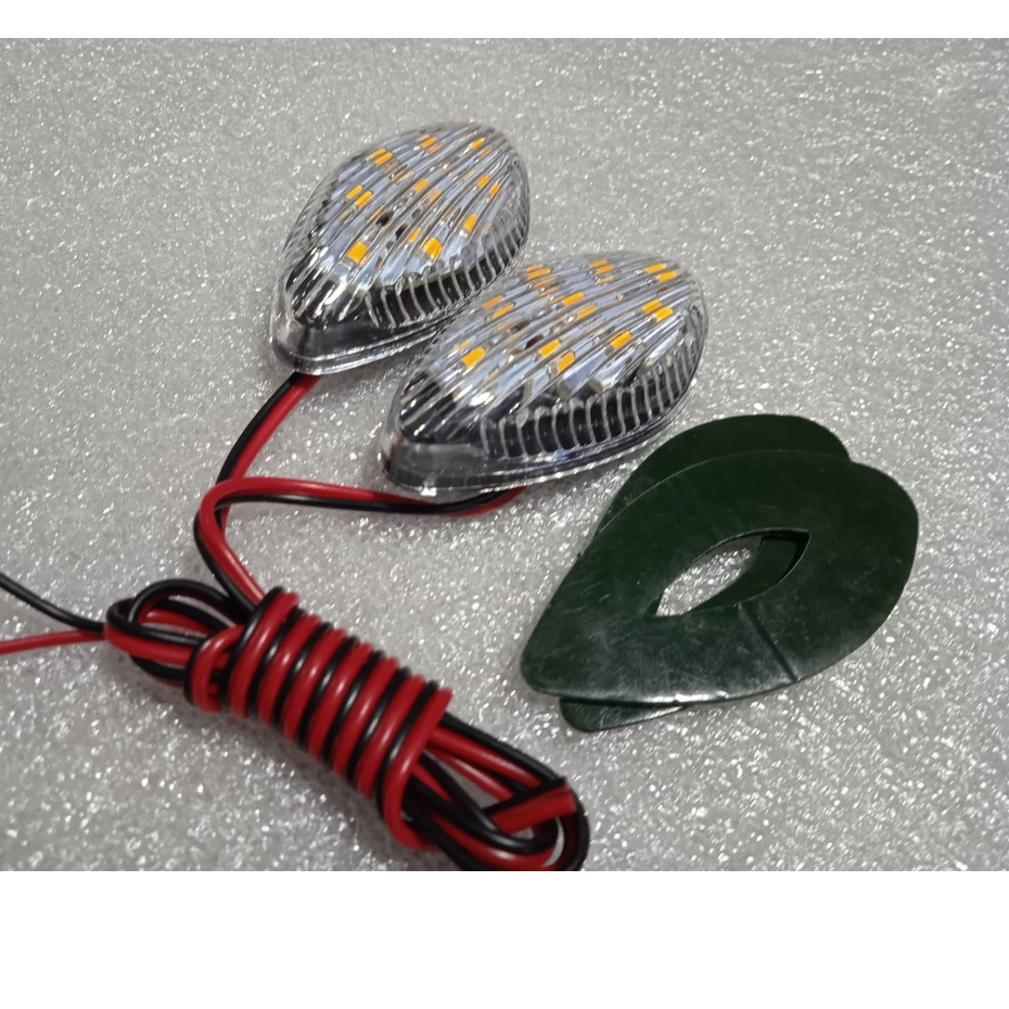 LAMPU SEN SEIN LED TEMPEL MINI OVAL UNIVERSAL SEMUA MOTOR