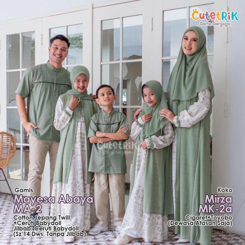 CUTETRIK- Sarimbit lebaran Family set 2023 by Cutetrik