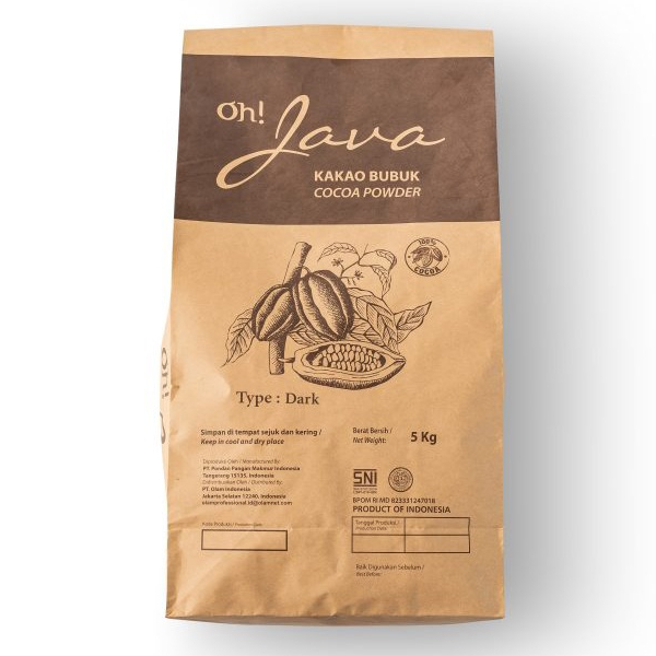 Oh Java Coklat Bubuk Dark 5kg / Oh Java Cocoa Powder Dark 5kg