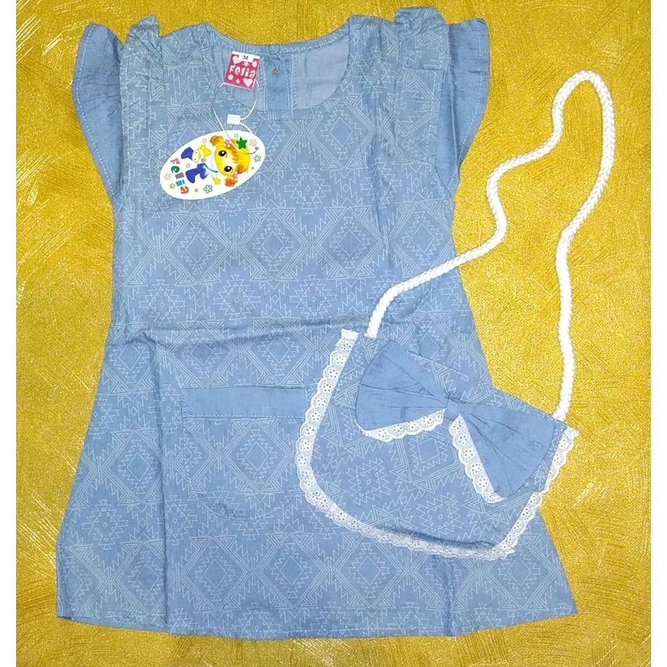 Baju Anak Cewek | Dress Levis AL04 | 3-4 Tahun
