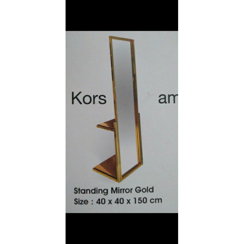 Standing Mirror Gold Padd