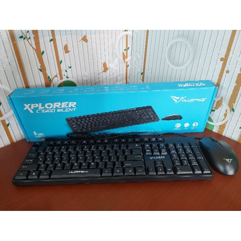 Keyboard Mouse Alcatroz Xplorer C3300 Silent