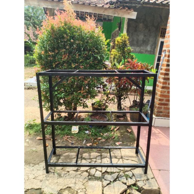 Rak Serbaguna P100Cm L30Cm T100Cm / Rak Aquarium / Rak Bongkar Pasang / Rak Custom / Rak Susun Besi