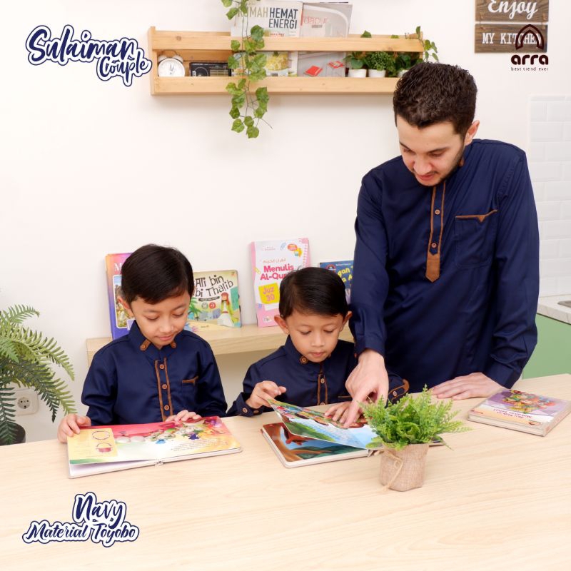 BAJU KOKO ARRA COUPLE AYAH ANAK BAJU MUSLIM KEMEJA KOKO 100% ORIGINAL SULAIMAN