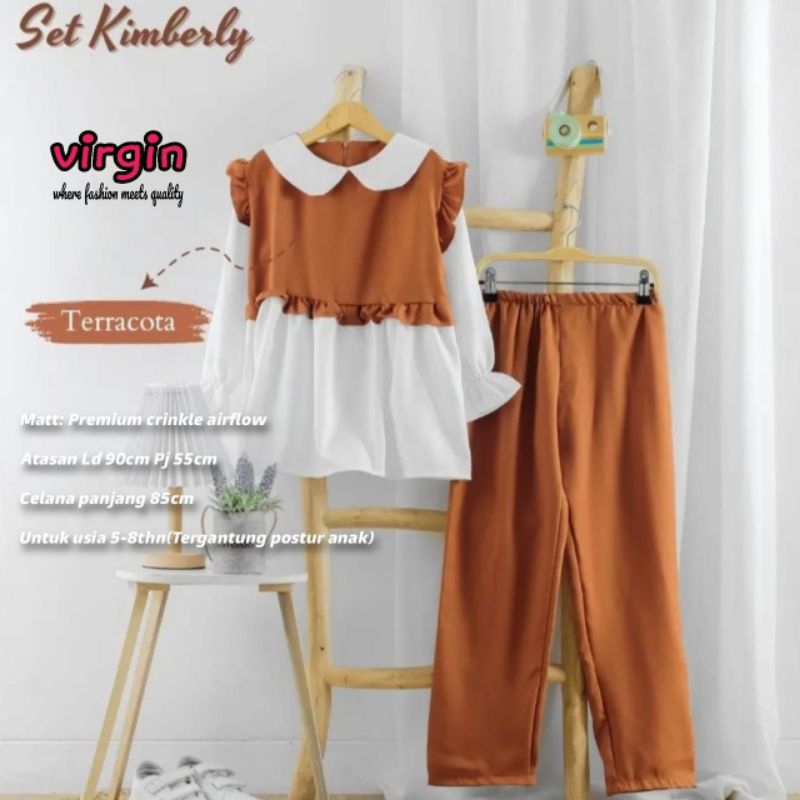 Kimberly set kids setelan anak perempuan