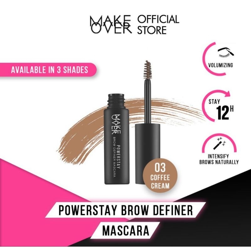 MAKE OVER Powerstay Brow Definer Mascara 6.5 g - Eye Brow Mascara