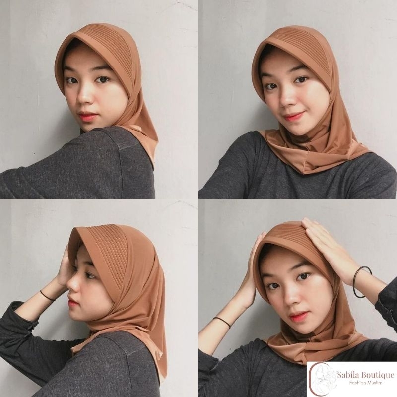 HIJAB OLAHRAGA VOLLY | JILBAB SPORT PREMIUM | BERGO PET | HIJAB SPORT MENUTUP DADA | KERUDUNG INSTAN