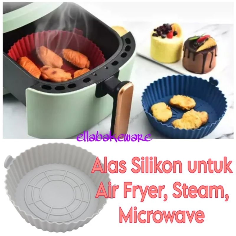 Tatakan Air Fryer ALAS AIR FRYER SILIKON ALAS OVEN MICROWAVE KUKUSAN DIPAKAI BERULANG