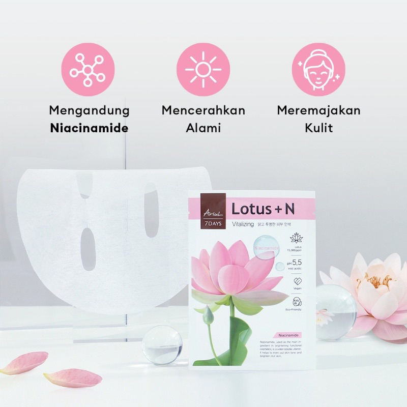 Ariul 7days Mask Lotus + N Lotus / 23 ml