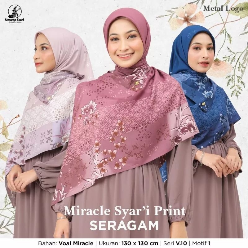 SEGI EMPAT UMAMA MOTIF SERAGAMAN JUMBO 130X130 CM