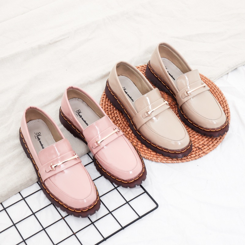 Joana jolla Pink x Cream | Size 36-44 | Loafersjumbo