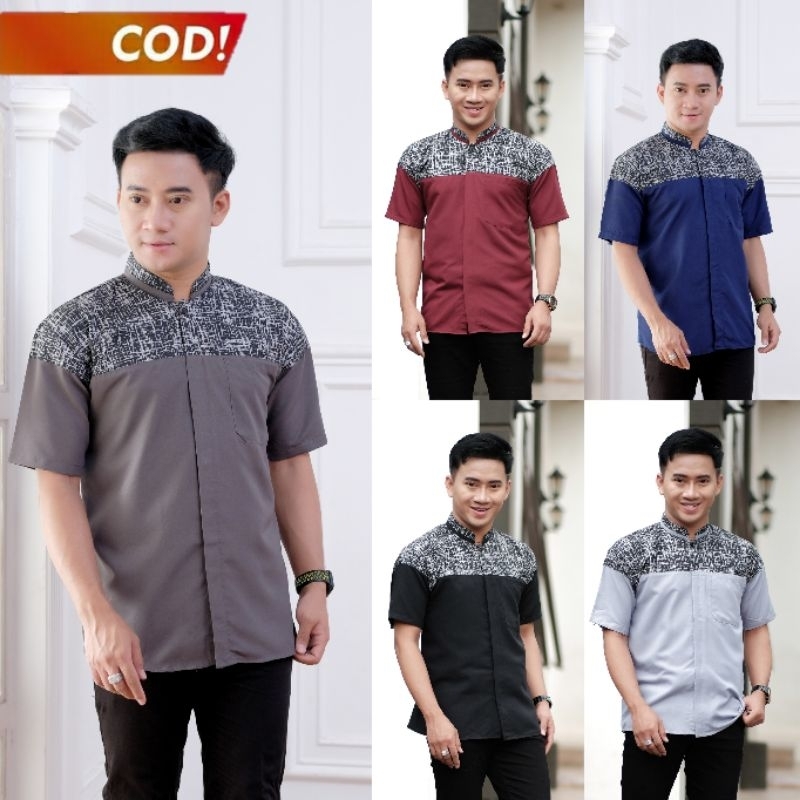 Baju Koko Kurta Terbaru Premium Baju Koko Pria Dewasa Lengan Pendek Baju Koko Dewasa Lengan Pendek K