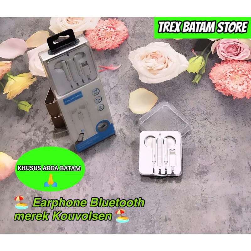 Earphone kabel  iphone connect bluetooth kouvolsen (BATAM)