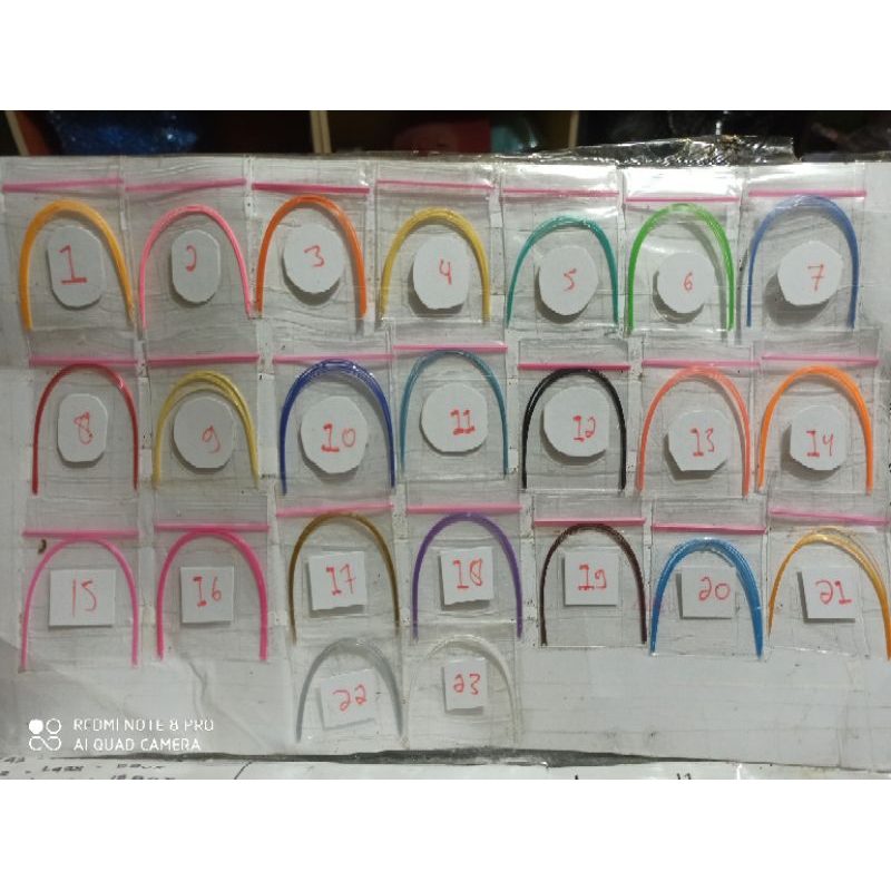 plastik warna kawat fashion behel kawat gigi warna putih hitam merah biru hijau ungu kuning dll