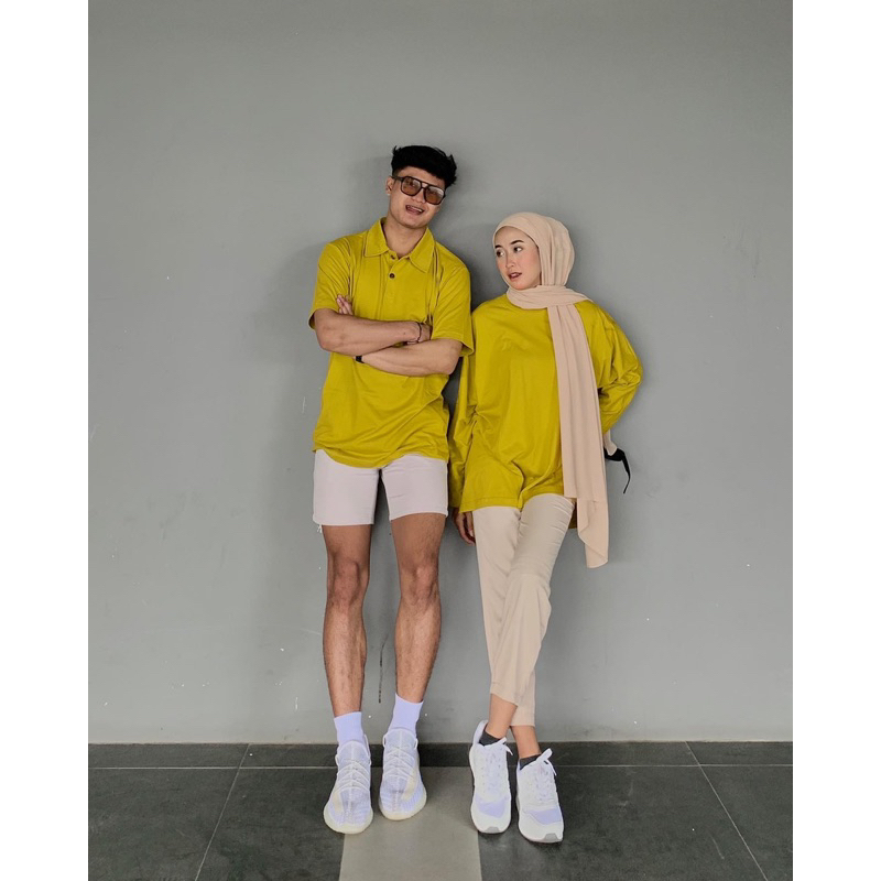 FELIO COUPLE | Kaos Polo Pria dan Blouse Batwing