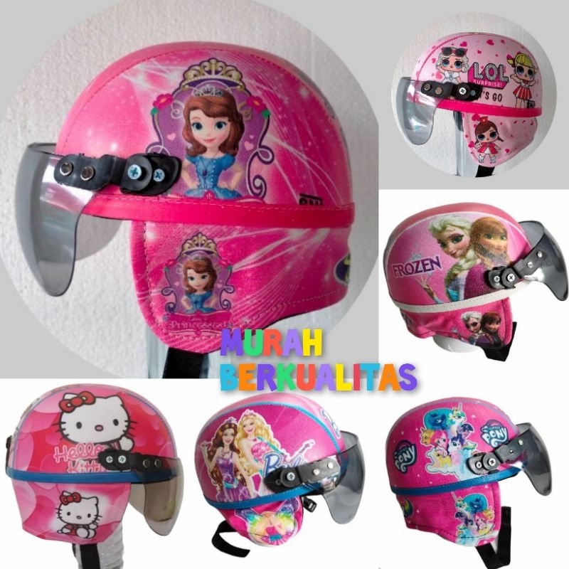 helm retro anak 2 sampai 7 tahun