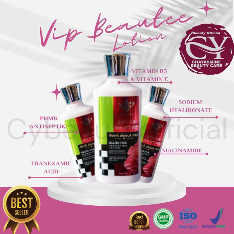 LOTION ANTI BAKTERI | VIP BEAUTEE | WHITENING LOTION | UV PROTECTION