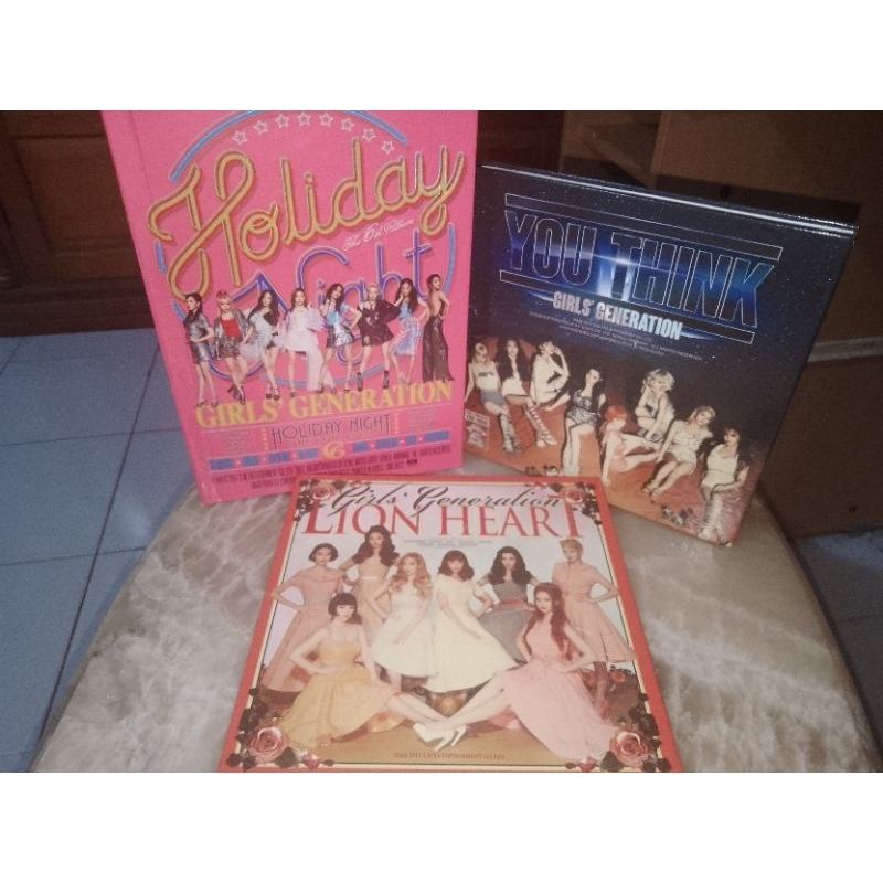 album you think, lion heart &amp; holiday night snsd